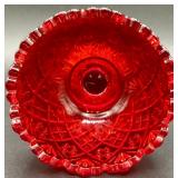 UV Reactive Vintage Westmoreland Childrens Punchbowl and 6 Glasses (1.25"H) - Scarlet Red UV Reactive Vintage Westmoreland Childrens Punchbowl and 6 Glasses (1.25"H) - Scarlet Red