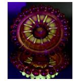 Set of 3 UV Reactive Cadmium Vintage Glassware Set of 3 UV Reactive Cadmium Vintage Glassware