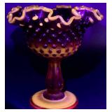 Set of 3 UV Reactive Cadmium Vintage Glassware Set of 3 UV Reactive Cadmium Vintage Glassware