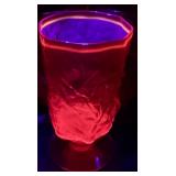 Set of 11 Morgantown Seneca Driftwood Red Footed Crinkle Goblets