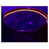 Set of 11 Morgantown Seneca Driftwood Red Footed Crinkle Goblets