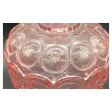 Vintage L.E. Smith Pale Pink Moon and Stars Large Compote Dish - 10"H x 6.25"W Vintage L.E. Smith Pale Pink Moon and Stars Large Compote Dish - 10"H x 6.25"W