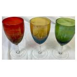 Collection of Multicolor Hues MCM Glassware Collection of Multicolor Hues MCM Glassware