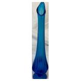 Assortment of Vintage Blue Glass Decor - Includes 2 Vases and 3 Candy Bowls Assortment of Vintage Blue Glass Decor - Includes 2 Vases and 3 Candy Bowls
