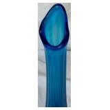 Assortment of Vintage Blue Glass Decor - Includes 2 Vases and 3 Candy Bowls Assortment of Vintage Blue Glass Decor - Includes 2 Vases and 3 Candy Bowls