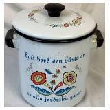 Set of 3 Vintage Berggren Enamelware - Includes: Steamer Pot, Small Coffee Pot, and Large Coffee Pot Set of 3 Vintage Berggren Enamelware - Includes: Steamer Pot, Small Coffee Pot, and Large Coffee Pot