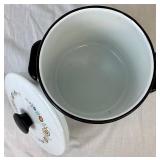 Set of 3 Vintage Berggren Enamelware - Includes: Steamer Pot, Small Coffee Pot, and Large Coffee Pot Set of 3 Vintage Berggren Enamelware - Includes: Steamer Pot, Small Coffee Pot, and Large Coffee Pot