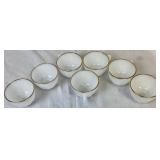 Vintage Fire King Anchor Hocking Gold Trimmed Milk Glass Dinnerware Set Vintage Fire King Anchor Hocking Gold Trimmed Milk Glass Dinnerware Set