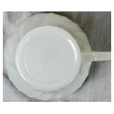 Vintage Fire King Anchor Hocking Gold Trimmed Milk Glass Dinnerware Set Vintage Fire King Anchor Hocking Gold Trimmed Milk Glass Dinnerware Set