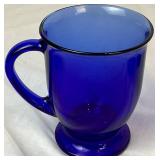 Cobalt Blue Anchor Hocking Bundle- Includes 12 Glass Coffee Mugs and 1 Qt and 1.5 Qt Nesting Bowls Cobalt Blue Anchor Hocking Bundle- Includes 12 Glass Coffee Mugs and 1 Qt and 1.5 Qt Nesting Bowls