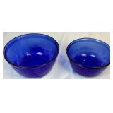 Cobalt Blue Anchor Hocking Bundle- Includes 12 Glass Coffee Mugs and 1 Qt and 1.5 Qt Nesting Bowls Cobalt Blue Anchor Hocking Bundle- Includes 12 Glass Coffee Mugs and 1 Qt and 1.5 Qt Nesting Bowls
