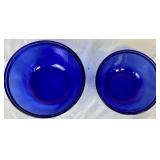 Cobalt Blue Anchor Hocking Bundle- Includes 12 Glass Coffee Mugs and 1 Qt and 1.5 Qt Nesting Bowls Cobalt Blue Anchor Hocking Bundle- Includes 12 Glass Coffee Mugs and 1 Qt and 1.5 Qt Nesting Bowls