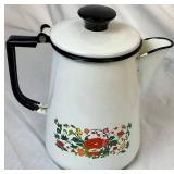 Vintage Collection of Enameled Coffee Pots Vintage Collection of Enameled Coffee Pots