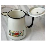 Vintage Collection of Enameled Coffee Pots Vintage Collection of Enameled Coffee Pots