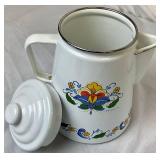 Vintage Collection of Enameled Coffee Pots Vintage Collection of Enameled Coffee Pots