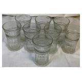 MCM Anchor Hocking Laurel Cut Horizontal Band 5" Tumblers - Set of 8 MCM Anchor Hocking Laurel Cut Horizontal Band 5" Tumblers - Set of 8