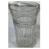 MCM Anchor Hocking Laurel Cut Horizontal Band 5" Tumblers - Set of 8 MCM Anchor Hocking Laurel Cut Horizontal Band 5" Tumblers - Set of 8