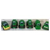 Enesco Vintage John Deere Ceramic Coin Banks - Set of Six Enesco Vintage John Deere Ceramic Coin Banks - Set of Six