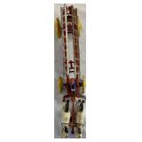 John Wright Cast Iron Horse-Drawn Fire Truck with 2 Ladders and 1 Driver (14.5"L x 5.25"H) John Wright Cast Iron Horse-Drawn Fire Truck with 2 Ladders and 1 Driver (14.5"L x 5.25"H)