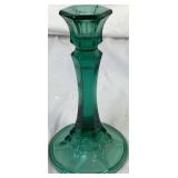 Assortment of Emerald Green Decor - Includes: 2 Candlesticks, 1 Canister, 1 Lidded Candy Dish, and 1 Vase Assortment of Emerald Green Decor - Includes: 2 Candlesticks, 1 Canister, 1 Lidded Candy Dish, and 1 Vase