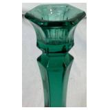 Assortment of Emerald Green Decor - Includes: 2 Candlesticks, 1 Canister, 1 Lidded Candy Dish, and 1 Vase Assortment of Emerald Green Decor - Includes: 2 Candlesticks, 1 Canister, 1 Lidded Candy Dish, and 1 Vase