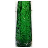Assortment of Emerald Green Decor - Includes: 2 Candlesticks, 1 Canister, 1 Lidded Candy Dish, and 1 Vase Assortment of Emerald Green Decor - Includes: 2 Candlesticks, 1 Canister, 1 Lidded Candy Dish, and 1 Vase