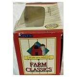 Collection of Miniature Die Cast Farmall Tractors and Implements