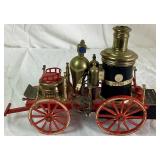 Vintage Mississippi 1869 Antique Fire Engine Transistor Radio WACO Japan and 1/64 Case Steam Engine First Edition Tractor