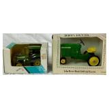 John Deere Die Cast Bundle of Ertl Model 20 Pedal Tractor in Box and Ertl No 5512 Utility Tractor in Box