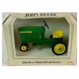 John Deere Die Cast Bundle of Ertl Model 20 Pedal Tractor in Box and Ertl No 5512 Utility Tractor in Box