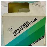 John Deere Die Cast Bundle of Ertl Model 20 Pedal Tractor in Box and Ertl No 5512 Utility Tractor in Box
