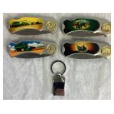 Collection of 4 Boxed Knife Sets Representing the American Farmer Collection of 4 Boxed Knife Sets Representing the American Farmer