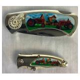 Collection of 4 Boxed Knife Sets Representing the American Farmer Collection of 4 Boxed Knife Sets Representing the American Farmer