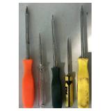 Collection of Phillips Screw Drivers and Straight Pick Tools Collection of Phillips Screw Drivers and Straight Pick Tools
