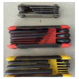Collection of Various Allen Wrenches/Hex Keys, Torx Drivers and Standard & Metric Nut Drivers Collection of Various Allen Wrenches/Hex Keys, Torx Drivers and Standard & Metric Nut Drivers