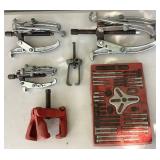 Set of 5 Wheel Gear Pullers Set of 5 Wheel Gear Pullers