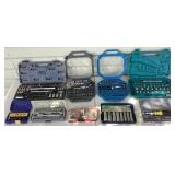 Collection of Socket/Ratchet Sets - 8 sets, not all complete Collection of Socket/Ratchet Sets - 8 sets, not all complete