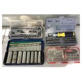 Collection of Socket/Ratchet Sets - 8 sets, not all complete Collection of Socket/Ratchet Sets - 8 sets, not all complete