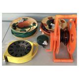 Collection of 14 Gauge Extension Cords, Wire Strippers, Various Cable Ties, Cord Reels and Voltage Tester Collection of 14 Gauge Extension Cords, Wire Strippers, Various Cable Ties, Cord Reels and Voltage Tester