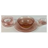 Collection of Pink Depression Glass Collection of Pink Depression Glass