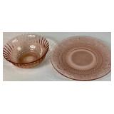 Collection of Pink Depression Glass Collection of Pink Depression Glass