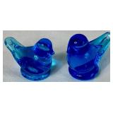 Glass Bird Collection - Vintage Perfume Bottle, 2 Bluebirds and 2 Red Birds Glass Bird Collection - Vintage Perfume Bottle, 2 Bluebirds and 2 Red Birds