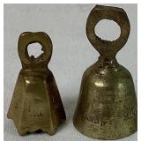 Brass Collection of 14 Small Brass Bells and 7.5" Vase Brass Collection of 14 Small Brass Bells and 7.5" Vase