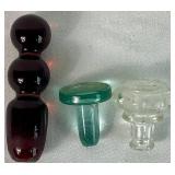 17 Decorative Stoppers - Glass and Ceramic 17 Decorative Stoppers - Glass and Ceramic