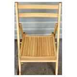 MCM Wood Slat Folding Chairs - Set of 6 MCM Wood Slat Folding Chairs - Set of 6