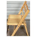 MCM Wood Slat Folding Chairs - Set of 6 MCM Wood Slat Folding Chairs - Set of 6