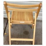MCM Wood Slat Folding Chairs - Set of 6 MCM Wood Slat Folding Chairs - Set of 6