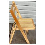 MCM Wood Slat Folding Chairs - Set of 6 MCM Wood Slat Folding Chairs - Set of 6