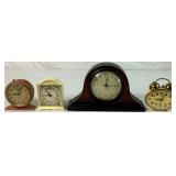 Assortment of Vintage Clocks - Westlock Ben De Luxe, Linden Black Forest, Vintage Elgin and Gilbert Mantle Clock Assortment of Vintage Clocks - Westlock Ben De Luxe, Linden Black Forest, Vintage Elgin and Gilbert Mantle Clock