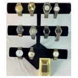 12 Mens Silver & Gold Toned Watches including Casio Calculator Watch 12 Mens Silver & Gold Toned Watches including Casio Calculator Watch